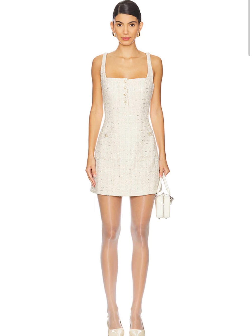 Deanna Dress in Cream Gold - WORN TWICE!